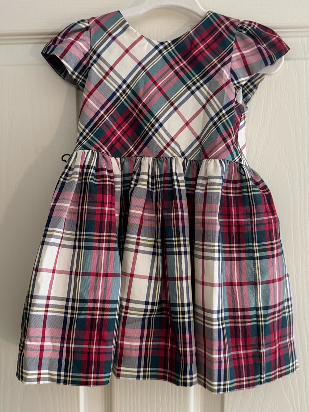 Polo by Ralph Lauren Girls Red Green White Plaid holiday Dress